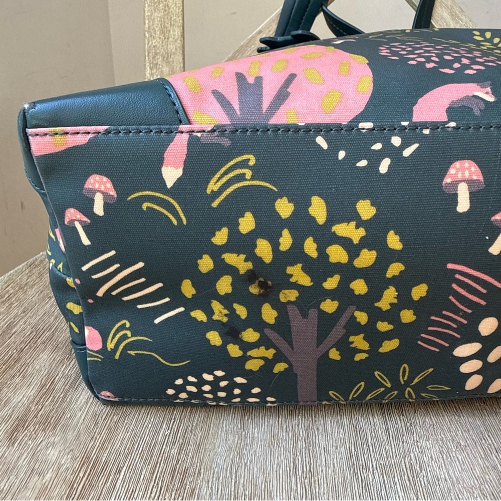 Radley London Epping Forest Tote Bag Navy Woodland Fox Mushroom Scottie Charm - Picture 6 of 15